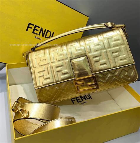 fendi bag black and gold replica|authenticating fendi handbags.